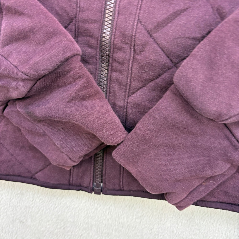 Lululemon Jacket Womens 6 Purple Forever Warm Reversible Quilted Full Zip Yoga - Picture 3 of 12